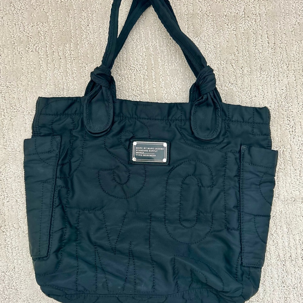 Marc by Marc Jacobs Black Quilted Tote Bag